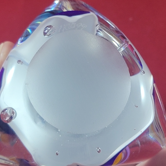 GORGEOUS LARGE STUDIO ART ,HAND BLOWN GLASS. - Picture 7 of 7